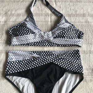Dot print bikini set large